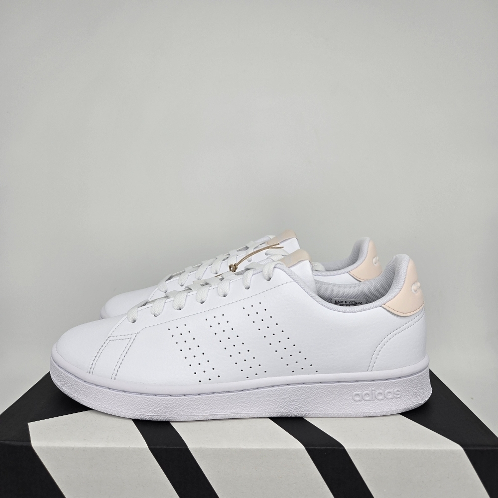 New Adidas Advantage 'White Wonder Quartz' ID9652 Women's Shoes Size 8